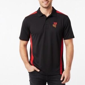 Sport-TeR Ursinus College Bear Polo Shirt Mens XL Black Short Sleeve Street Wear